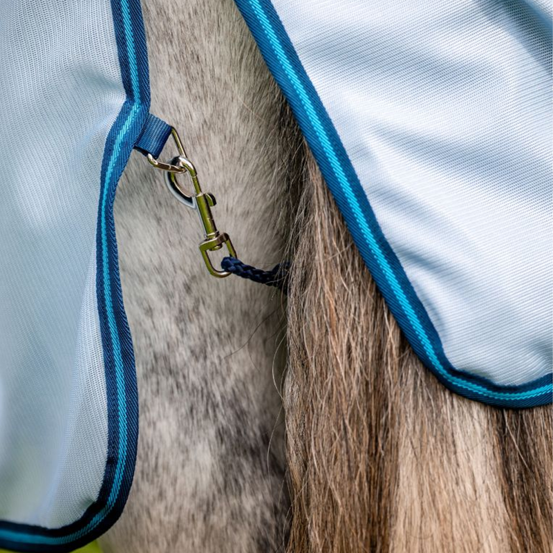 Horseware Amigo Bug Rug Fly Sheet - Azure Blue/Navy/Electric Blue-6