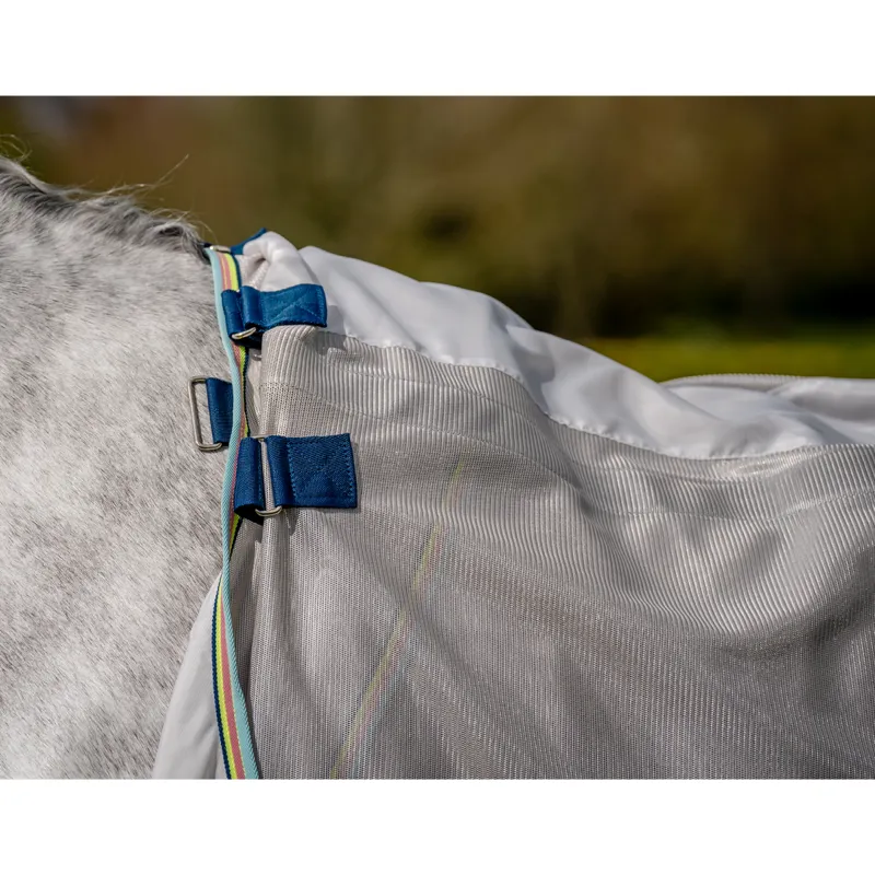 Horseware Amigo Bug Rug Fly Sheet - Lunar Rock/Navy/Lime-8