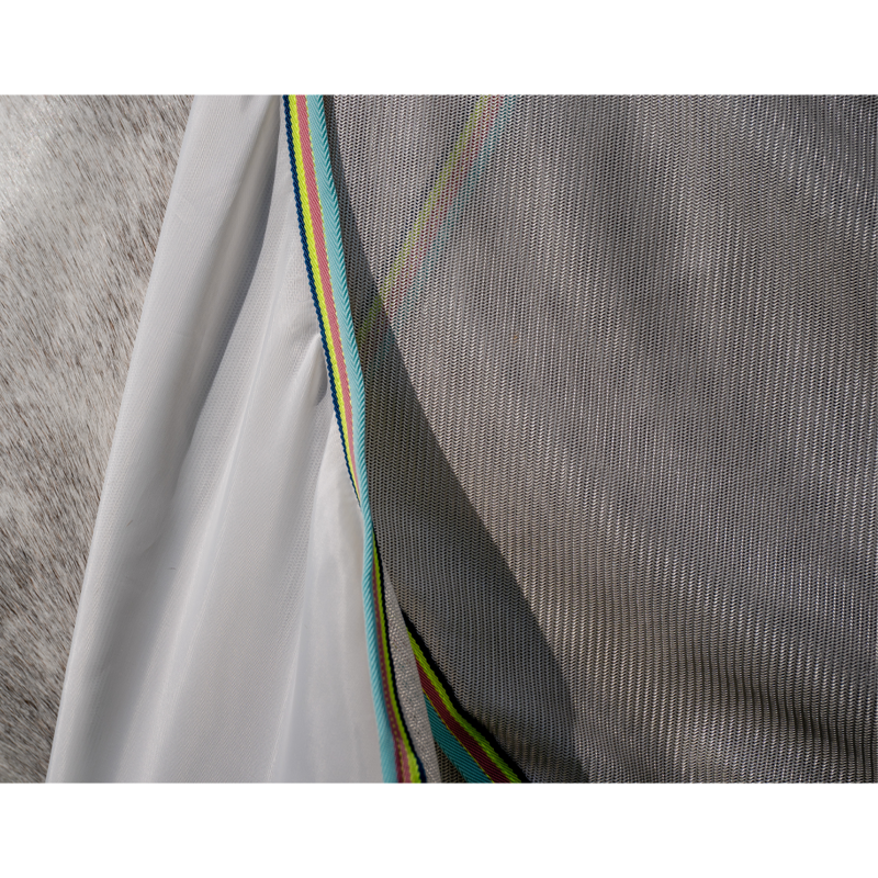 Horseware Amigo Bug Rug Fly Sheet - Lunar Rock/Navy/Lime-9