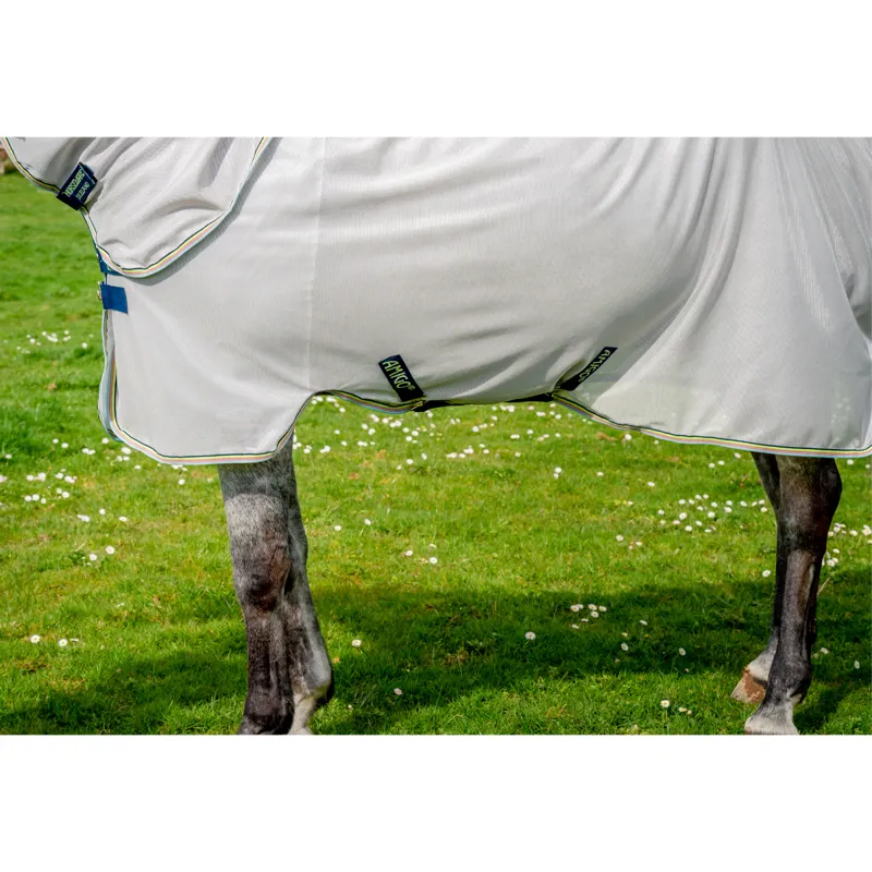 Horseware Amigo Bug Rug Fly Sheet - Lunar Rock/Navy/Lime-7