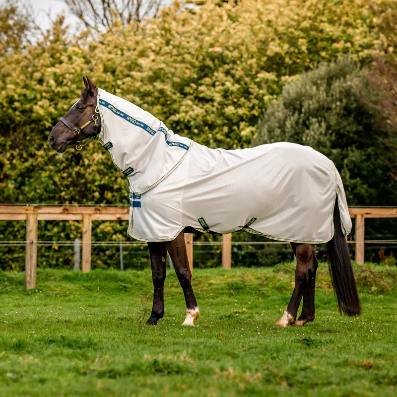 Horseware Amigo Bug Rug Fly Sheet - Lunar Rock/Navy/Lime