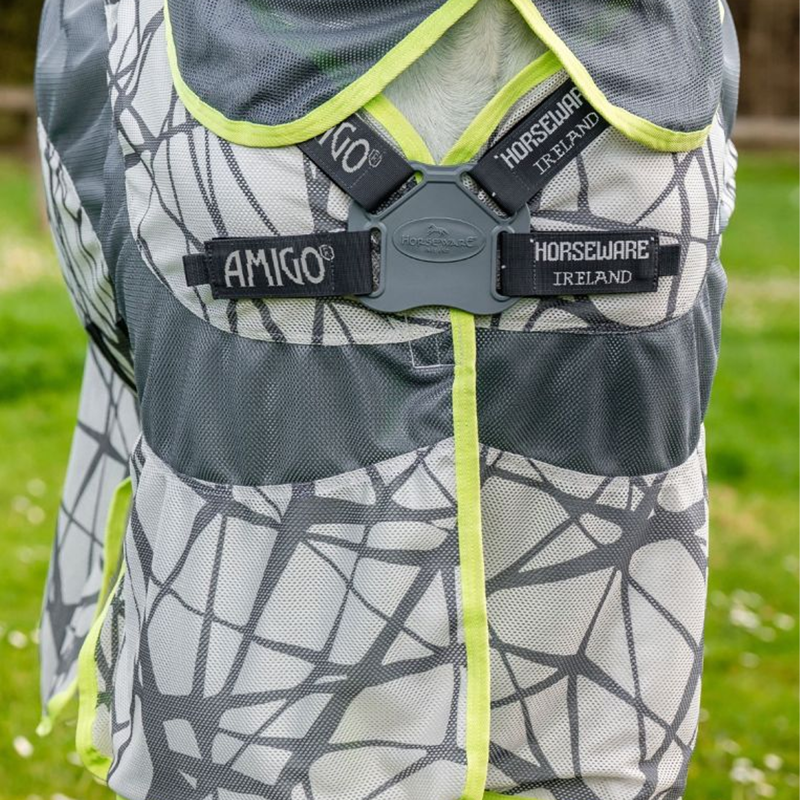 Horseware Amigo CamoFly Fly Sheet - CamoFly Print/Lime-2