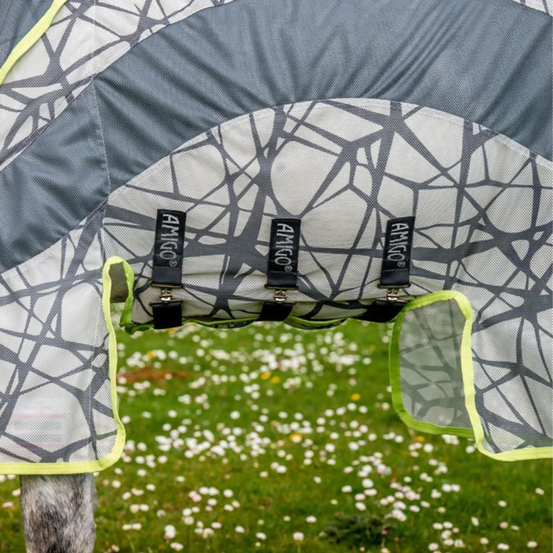 Horseware Amigo CamoFly Fly Sheet - CamoFly Print/Lime-4