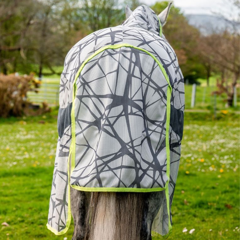 Horseware Amigo CamoFly Fly Sheet - CamoFly Print/Lime-5