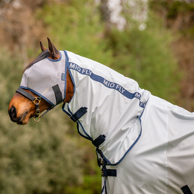 Horseware Amigo Mio Fly Rug - Lunar Rock/Navy-1