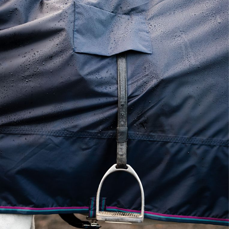 Horseware Rambo Mack in a Sack - Navy/Burgundy/Teal/Navy-3