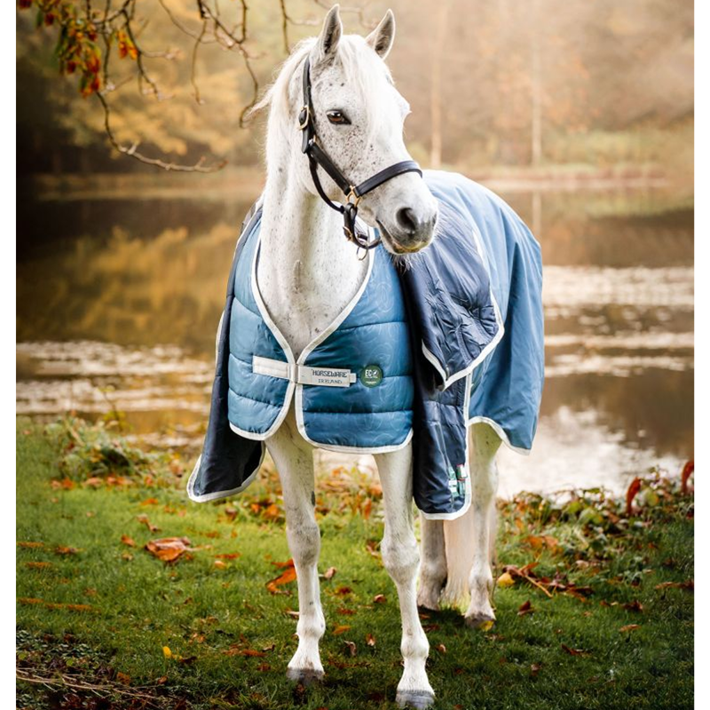 Horseware AmECO 200g Liner - Teal Eco Print/Grey-2