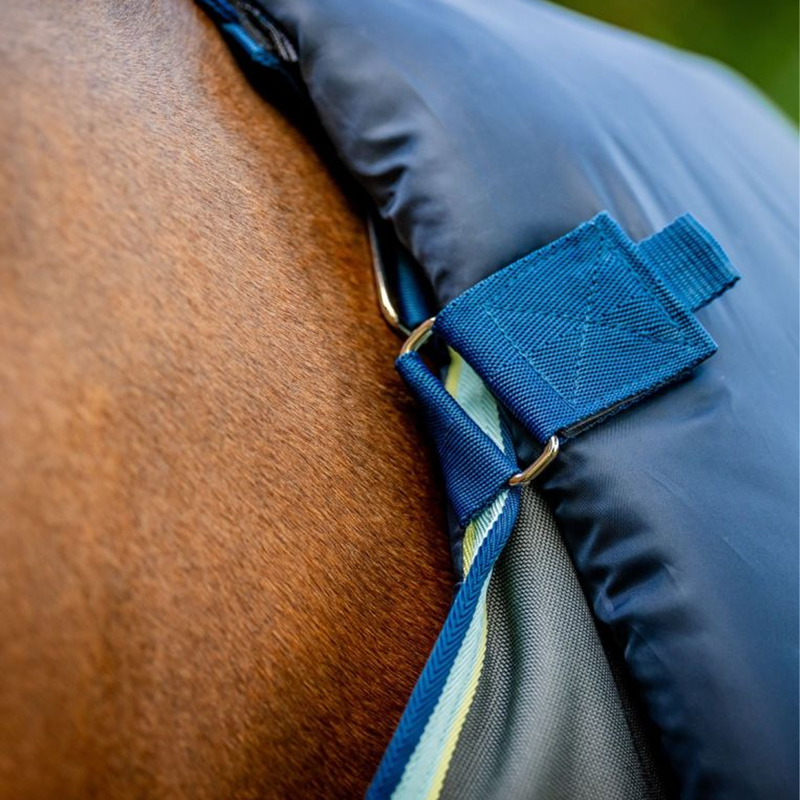 Horseware Amigo Bravo 12 Plus Turnout Heavy - Shadow/Navy/Blue Haze-5