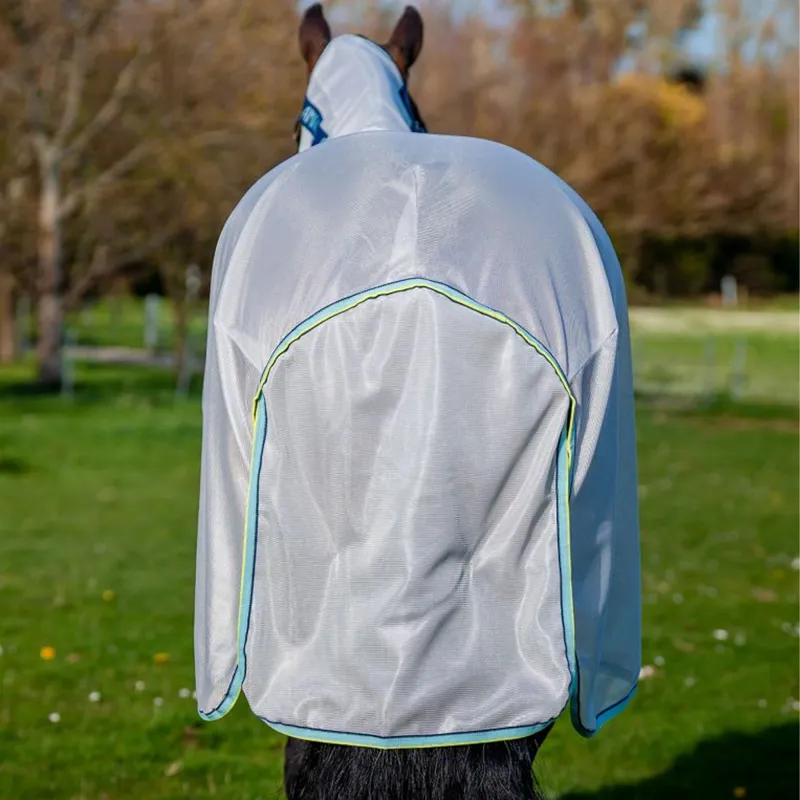 Horseware Amigo XL Bug Rug Fly Sheet with Disc Front Closure - Lunar Rock/Navy/Haze-6