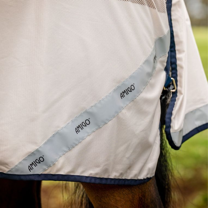 Horseware Amigo Flyrider - Chalk/Navy-4