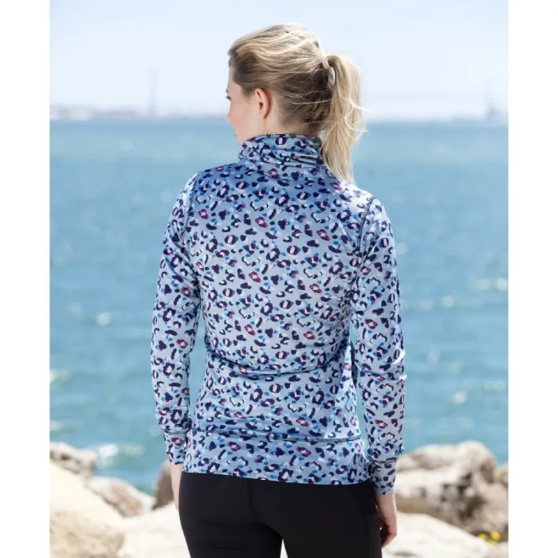 Horseware Jolie Ladies Zip Top - Blue Animal-1