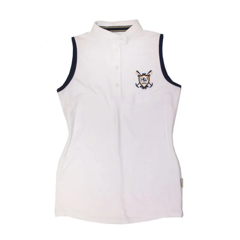 Horseware Lola Ladies Sleeveless Polo Shirt - Baby Blue