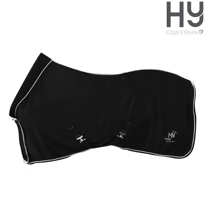 Hy Event Pro Series Fleece Rug - Black/Charcoal-4