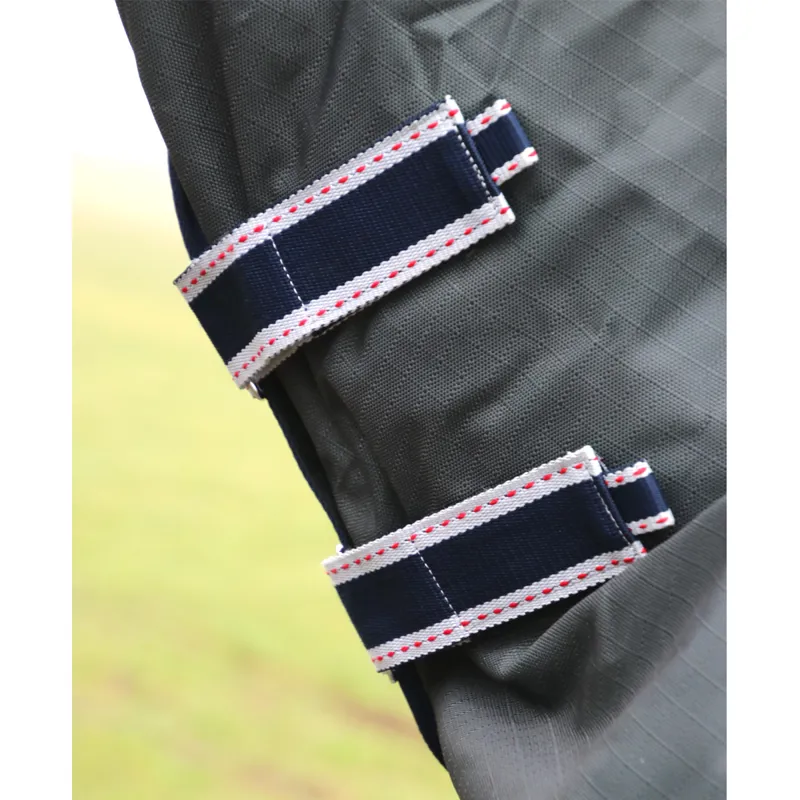 Hy DefenceX System 50g Turnout Rug With Detachable Neck Cover - Dark Grey/Dark Teal-3