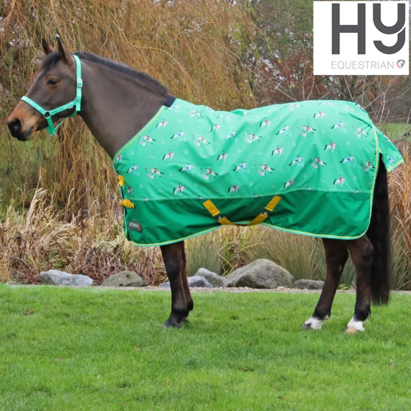 Hy StormX Original Competition Ready 50 Turnout Rug - Green