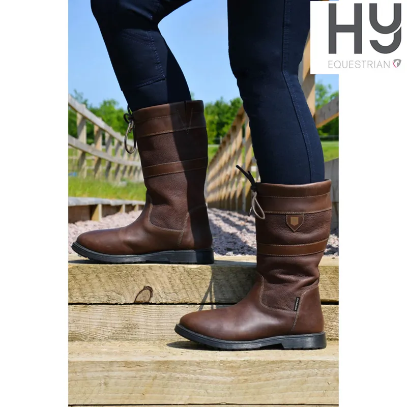 Hyland Buxton Short Country Boots - Dark Brown-3