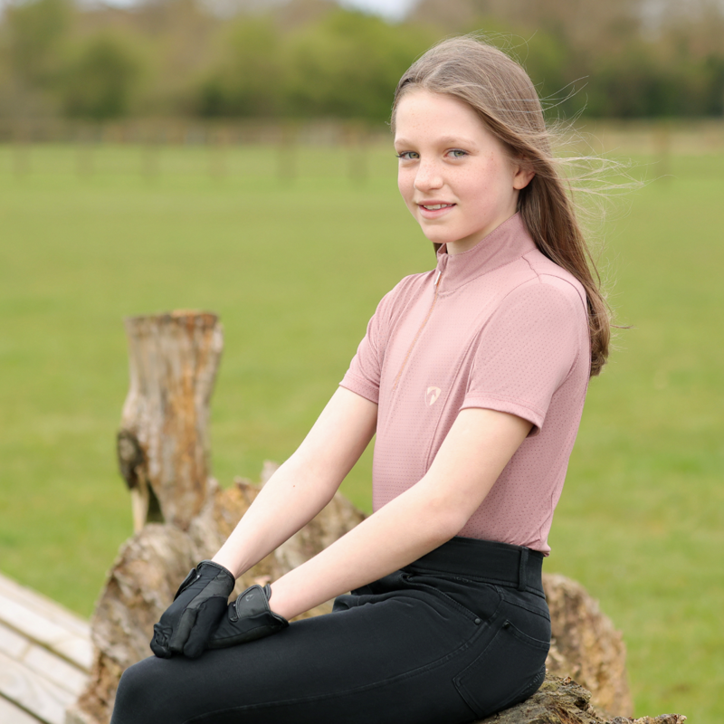 Hy Equestrian Elevate Mizs Denim Breeches - Black-3