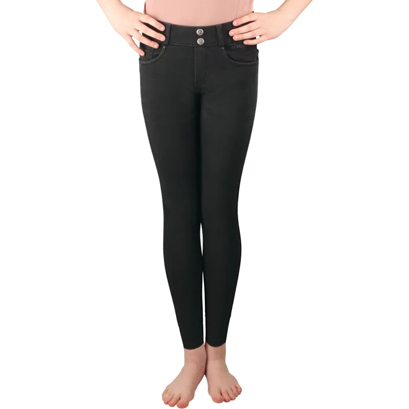 Hy Equestrian Elevate Mizs Denim Breeches - Black
