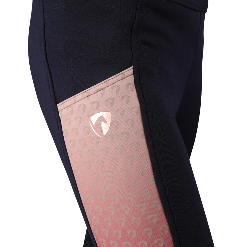 Hy Equestrian Elevate Mizs Riding Tights - Navy-5