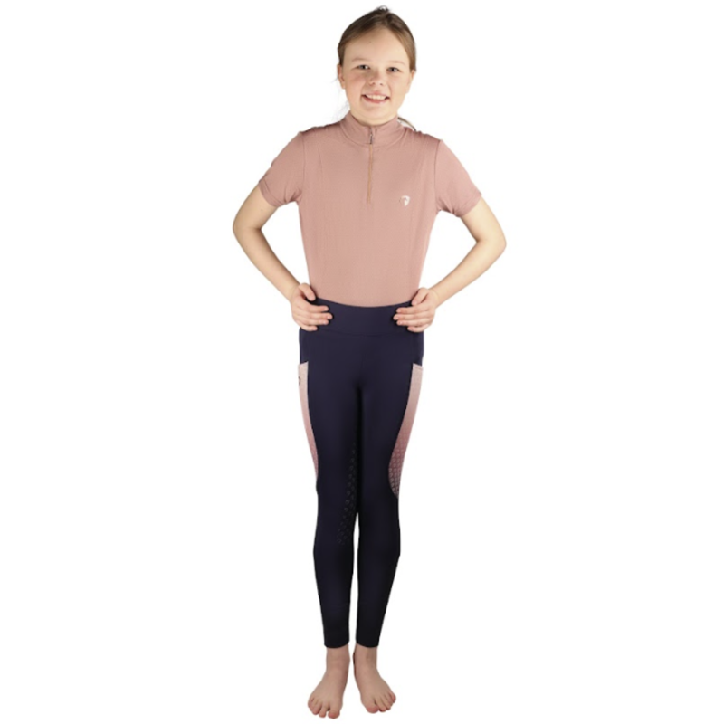 Hy Equestrian Elevate Mizs Riding Tights - Navy-1