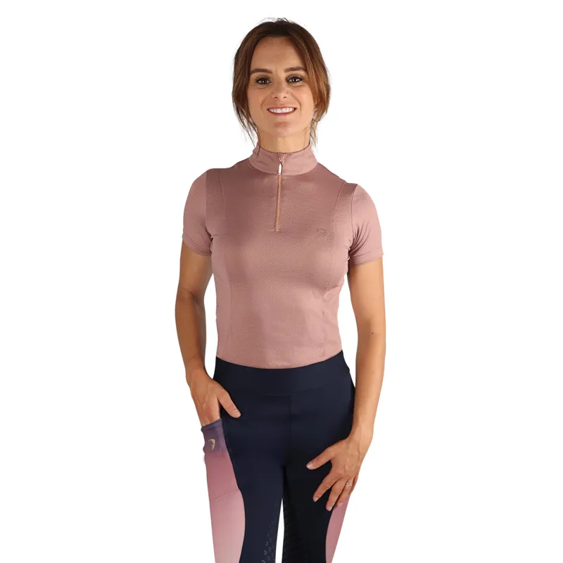 Hy Equestrian Ladies Elevate Sports Shirt - Rose