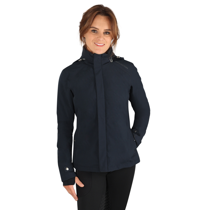 Hy Equestrian Ladies Elevate Waterproof Jacket - Navy-1