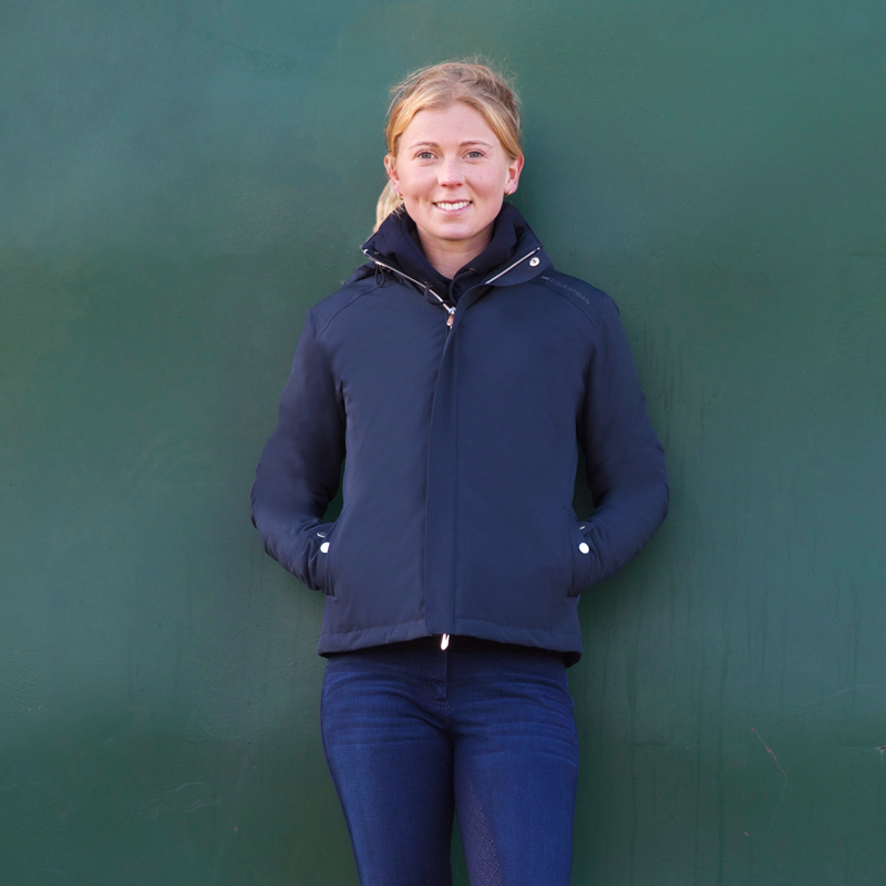 Hy Equestrian Ladies Elevate Waterproof Jacket - Navy-7