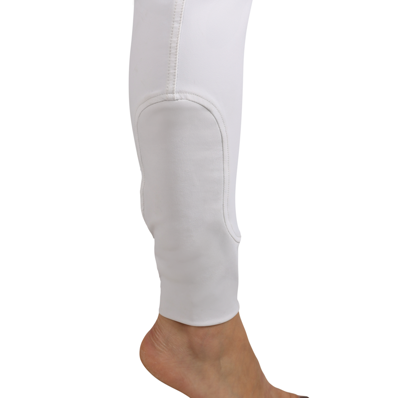 Hy Equestrian Roka Royal Breeches - White/Rose Gold Diamante-4