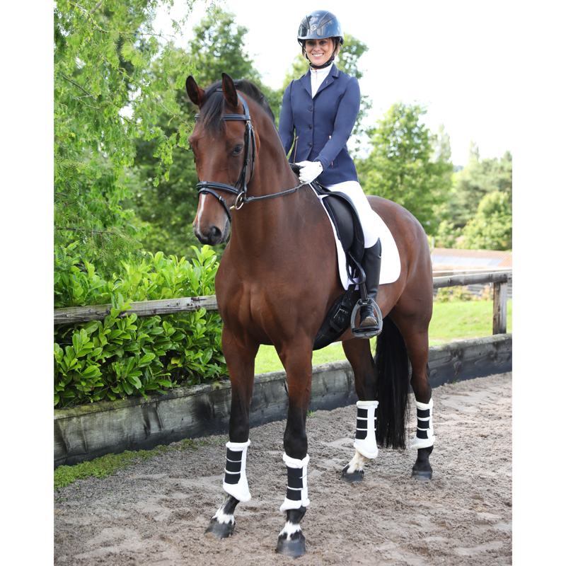 Hy Equestrian Roka Royal Show Jacket - Navy/Rose Gold Diamante-8