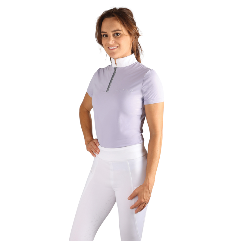 Hy Equestrian Solferino Show Shirt - Lilac-1