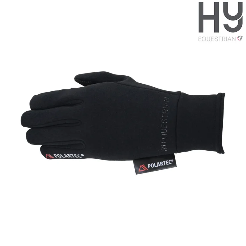 Hy Equestrian Children's Polartec Glacial Riding And General Glove - Black