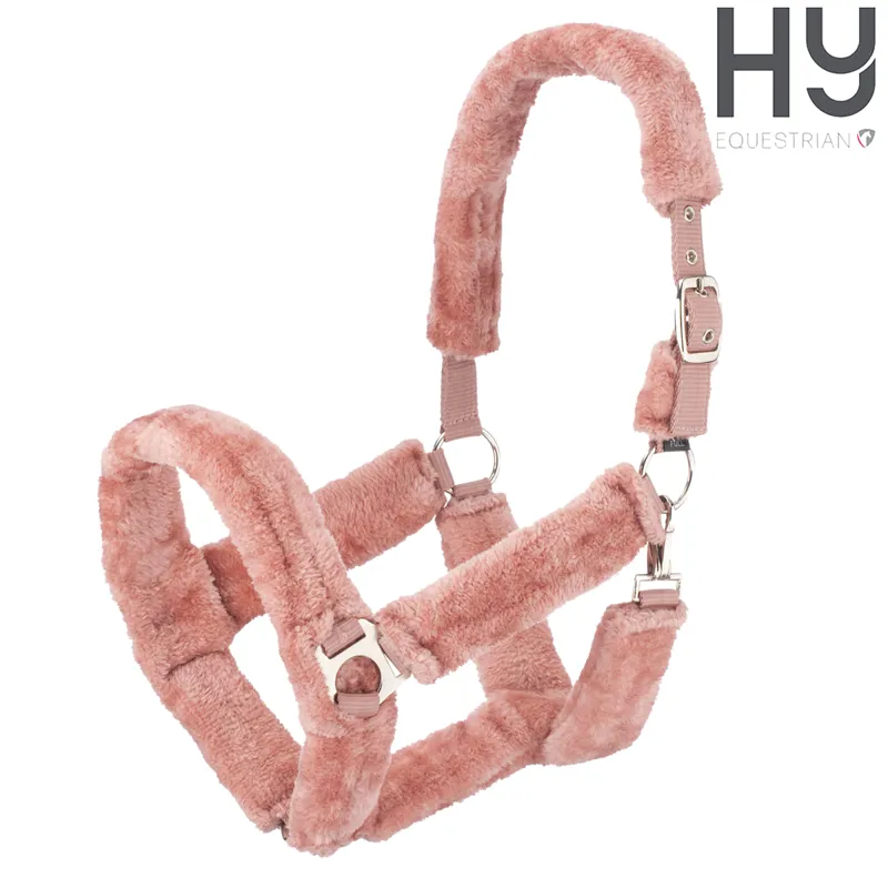 Hy Equestrian Fab Fleece Headcollar - Pink