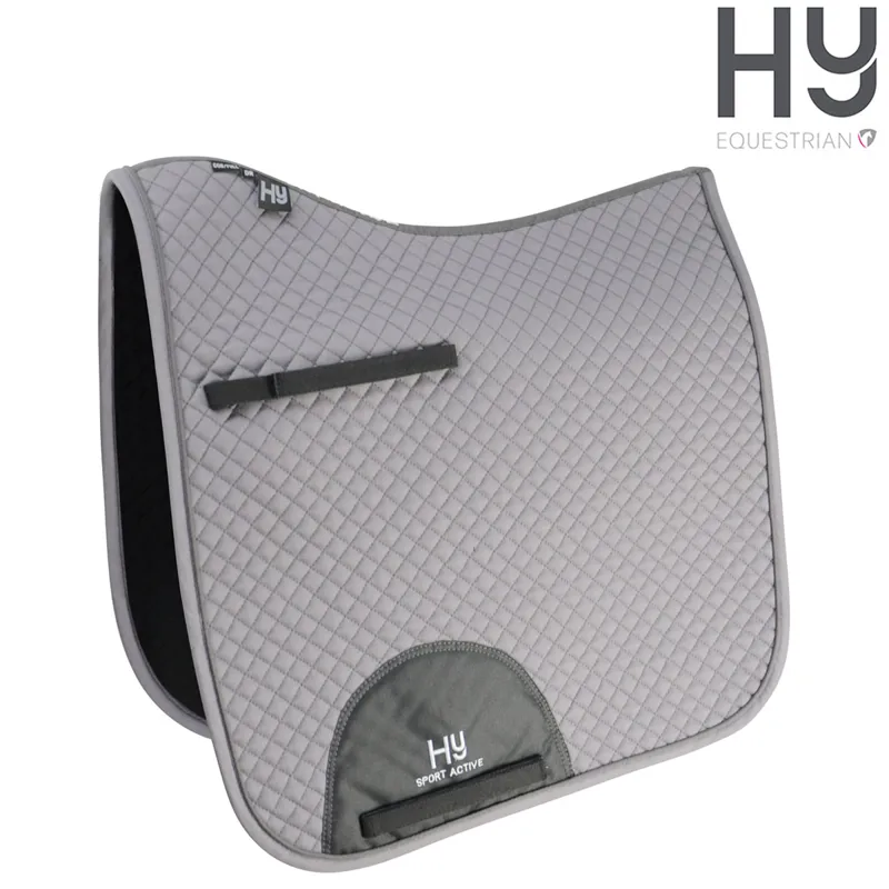 Hy Sport Active Dressage Saddle Pad - Pencil Point Grey