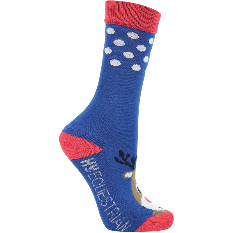 Hy Equestrian Children's Christmas Character Socks Pack Of 3 -7