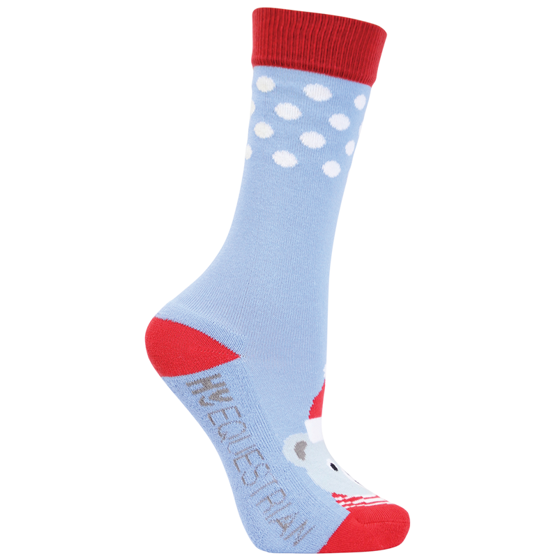 Hy Equestrian Children's Christmas Character Socks Pack Of 3 -4