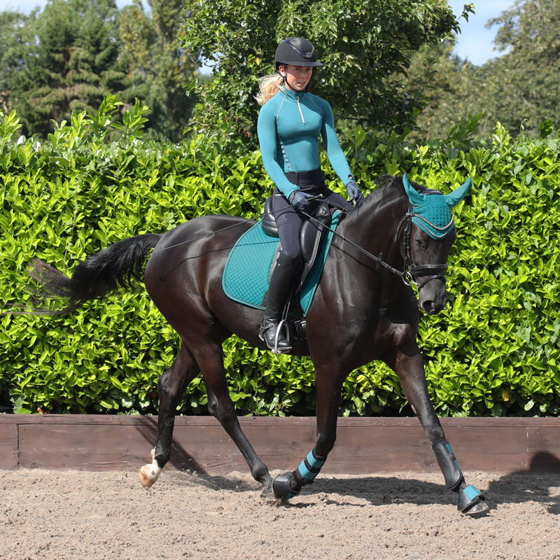 Hy Sport Active Dressage Saddlepad - Alpine Green-1