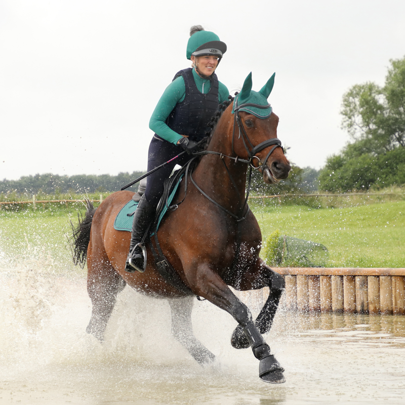 Hy Sport Active Hat Silk with Interchangeable Pom Pom - Alpine Green-1