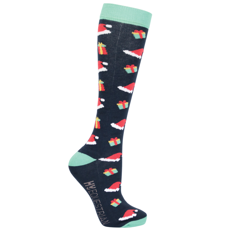 Hy Equestrian Christmas Season Socks Pack of 3-1