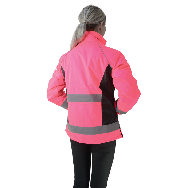 HyVIZ Waterproof Riding Jacket - Pink/Black-1