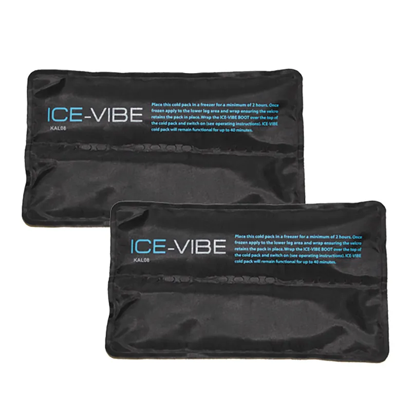 Horseware Ice-Vibe Bead Hock Cold Packs- Pair - Black/Aqua