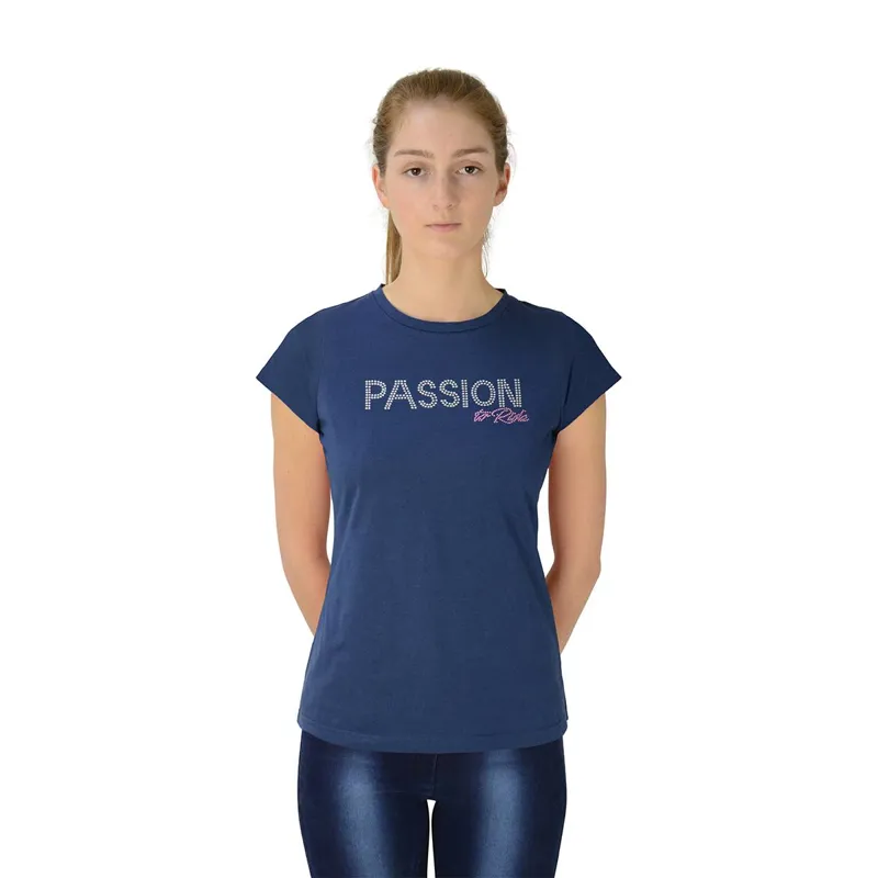 Hy Equestrian Passion To Ride T-Shirt - Navy