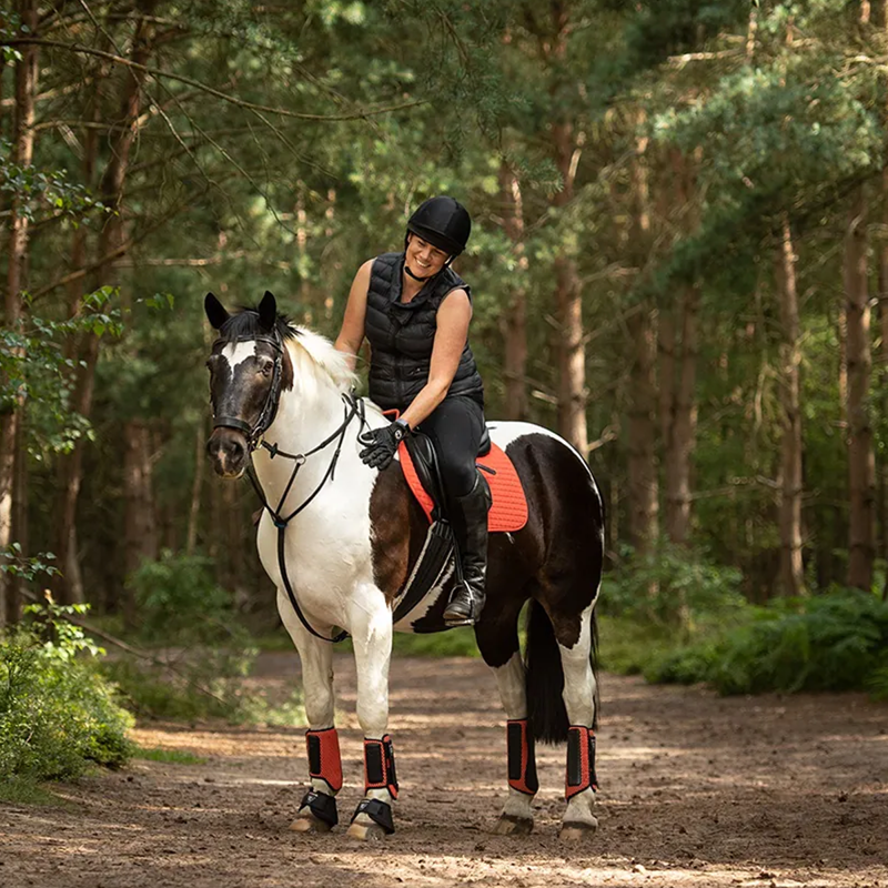 Equilibrium Tri-Zone Impact Sport Boots - Hind - Red-1