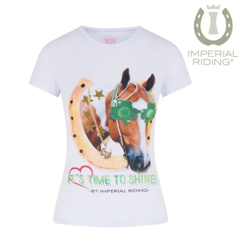Imperial Riding Lucky Horse Ladies T-Shirt - White-1