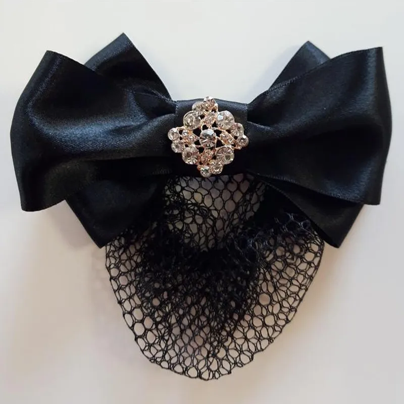 ShowQuest Hairbow and Bun Net Isobella Gem - Black