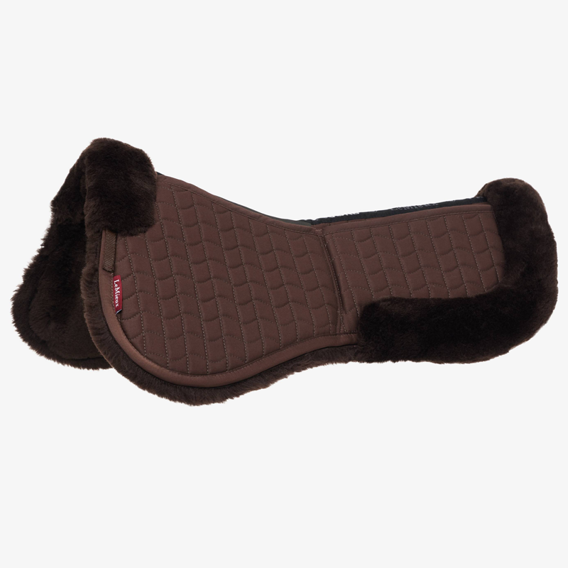 LeMieux Merino+ ProSorb 2 Pocket Half Pad - Brown/Brown-1
