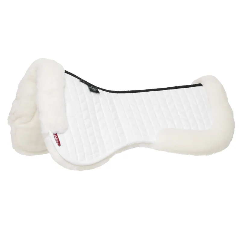 LeMieux Merino+ Dressage Half Pad - White/White