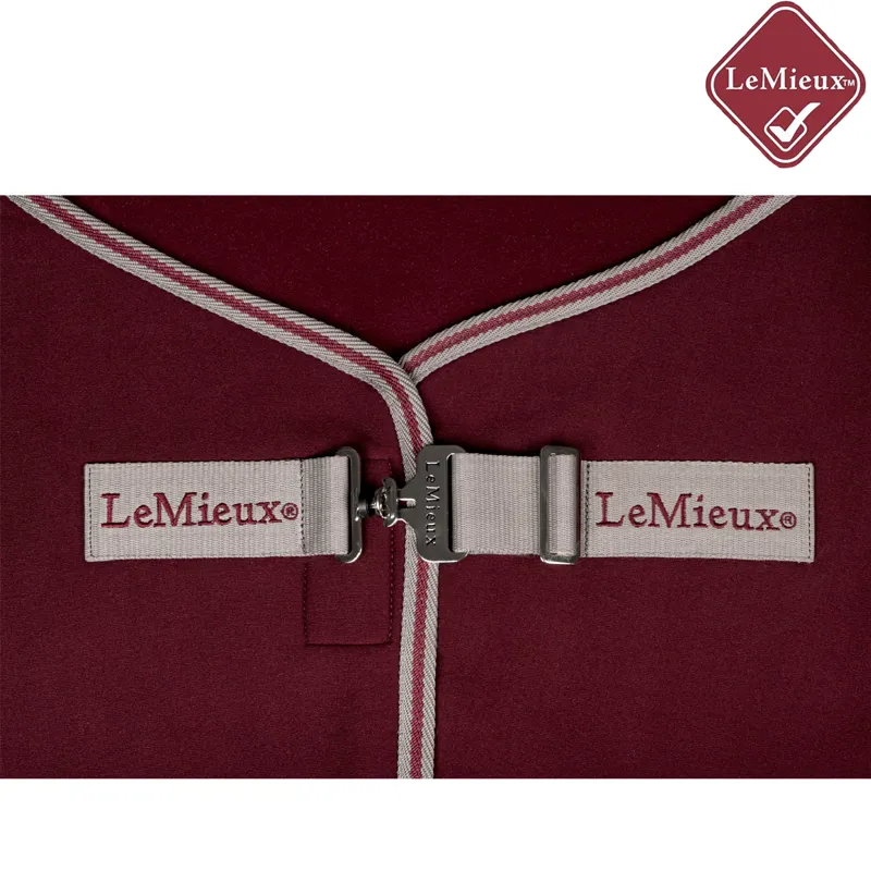 LeMieux Arika Jersey-Tek Fleece Rug - Burgundy-3