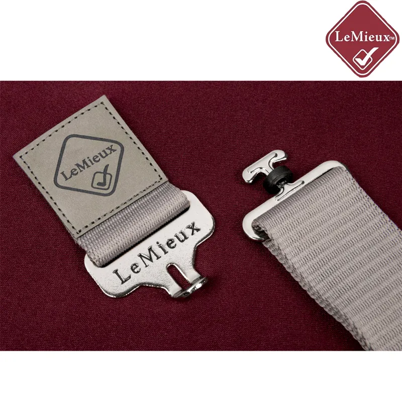 LeMieux Arika Jersey-Tek Fleece Rug - Burgundy-5