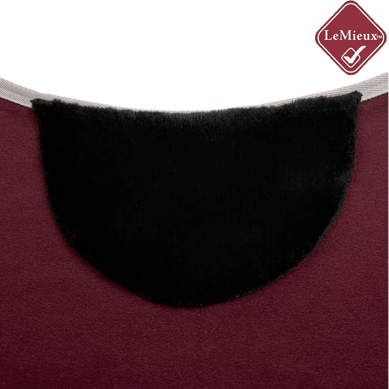 LeMieux Arika Jersey-Tek Fleece Rug - Burgundy-6