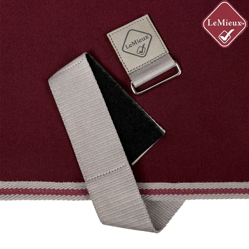 LeMieux Arika Jersey-Tek Fleece Rug - Burgundy-8